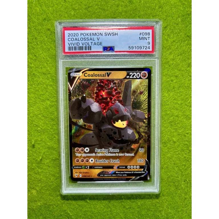 COALOSSAL V Pokémon TCG PSA 9 MT 2020 POKEMON Sword & Shield Vivid