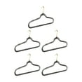 thumbnail image 2 of Perchas de lujo para trajes de vestir, 5 piezas, perchas antideslizantes con gancho giratorio, organizador de armario, perchas de ropa de alta, 2 of 9