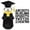Black, variant on Dog Graduation Costume Set Include 2026 Pet Graduation Cap and Gown with Stole Puppy Grad Cap Lensless Glasses DIY Letter Stickers for Dogs Cats Holiday Costume Accessory(Black)