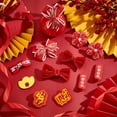 thumbnail image 3 of 8 Pairs Chinese Style Hair Clips Chinese New Year Hair Accessories Chinese New Year Bowknot Flower Cloth Hair Clips Set for Christmas Spring Festival Decor for DIY, 3 of 6