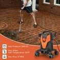 thumbnail image 3 of Spaco 2400 PSI 1.7 GPM Electric Pressure Washer, Pressure Washer with 4 Universal Wheels, Orange, 3 of 9
