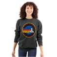 thumbnail image 3 of Retro NASA Space Shuttle Rainbow Sweatshirt for Men or Women Brisco Brands L, 3 of 6