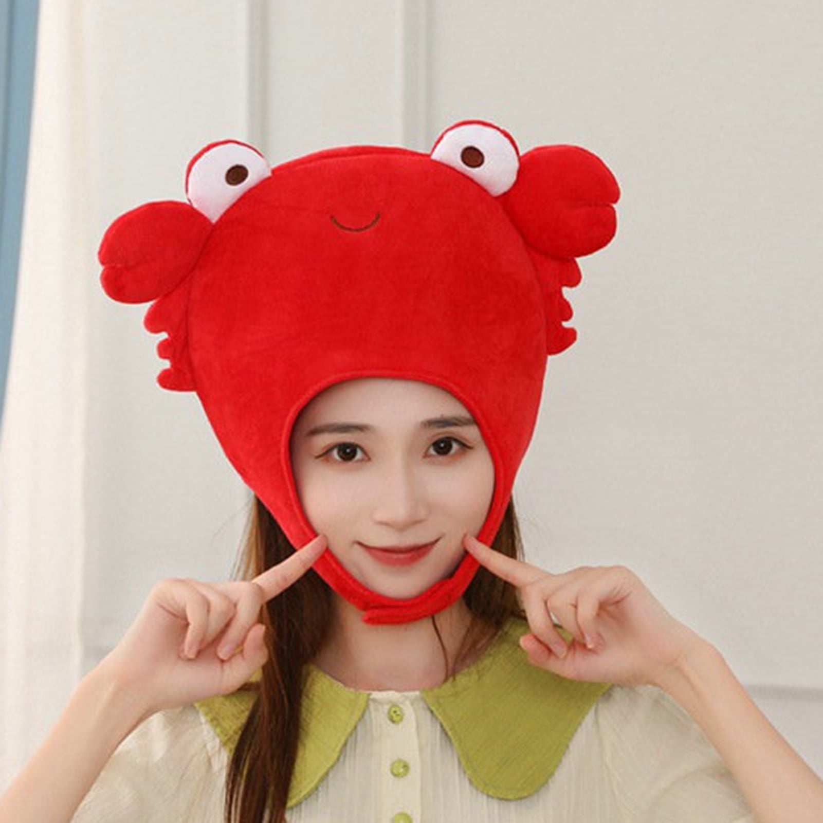 UDIYO Short Type Big Eyes Red Ear Protection Elastic Cartoon