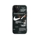 thumbnail image 3 of Para Iphone 13/12/11 Off White Nike Frosted Phone Case 13pro/12pro negro+blanco TUNC Sencillez, 3 of 5