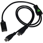Micro USB to Dual Micro USB Cable, Premium USB Splitter Cable Convert 1 Micro USB to 2 Micro USB Y Twin Charging Data Cable - Micro USB Female to Dual Micro USB Male - pack of 5