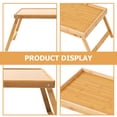 thumbnail image 3 of TABLZONE Table Domestique Beige Multifonction Pliable avec Support pour Ordinateur Portable et Plateau à Aliments, 3 of 8