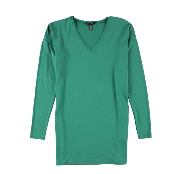 Eileen Fisher Womens Solid Pullover Blouse, Green, Small
