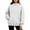 Gray, variant on FAHUOMU Women's Mock Neck Sweatshirt Dolman Sleeve Pullover Oversized Tops Casual Fall Winter Hoodies with Pocket