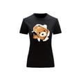 thumbnail image 1 of Playera Blusa Con Impresion De Oso Saliendo Del Pecho Ropa Para Mujer Color Negro Talla Mediana Marca Emil SaEs, 1 of 4