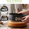 thumbnail image 4 of ACDANC Springform Pan,4/6/7/8/9/10 Inch Nonstick Cheesecake Pan with Removable Bottom,Easy to Clean,Ideal for Baking Cakes,Pies and Quiches - 6 Inch, 4 of 7