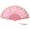Pink White, variant on Ladies' Feathered Fan 1920s Vintage Styles Flapper Handheld Folding Lace Fan Hand Fan for Weddings and Themed Parties