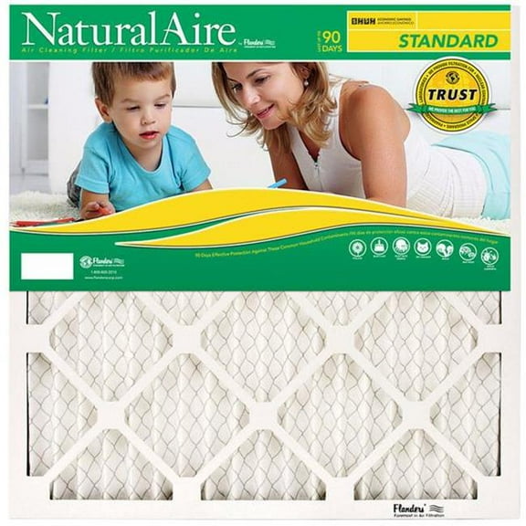 Flanders  12 x 36 x 1 in. NaturalAire D 8 MERV Pleated Air Filter - Pack of 12