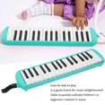 thumbnail image 2 of LOVEVER Melodica Instrument  32 Key Professional Mouth Air Piano Keyboard Musical Instrument with Short Mouthpiece and Carrying Bag Green[Green], 2 of 9