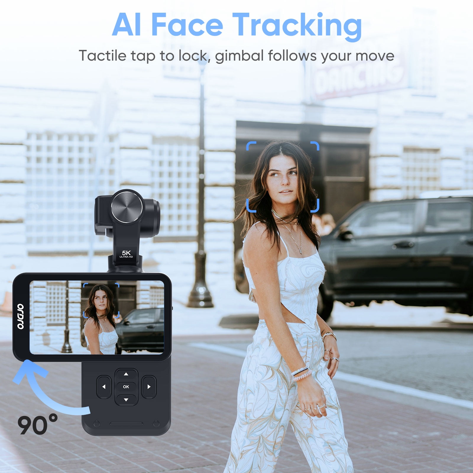 ORDRO M5 Video Camera Vlogging Camcorder 5K 3-Axis Stabilization