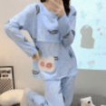 thumbnail image 1 of Maternity Nursing Pajama Set with Easy Access Nursing Cotton Polyester Contrast Print, 1 of 10