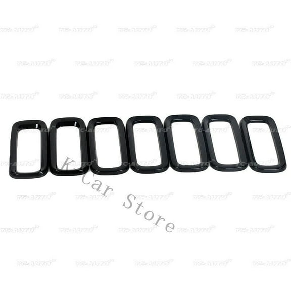 Black ABS front grille grill decorative cover suitable for Jeep Renegade 2015-2018-