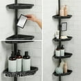 thumbnail image 4 of Bath Bliss 4 Tier Corner Shower Organizer in Black, 4 of 4