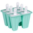 thumbnail image 1 of 6 celdas, molde para paletas de helado hecho en casa, molde para paletas de silicona reutilizable, verde, oso de fresa Electrónica, 1 of 5