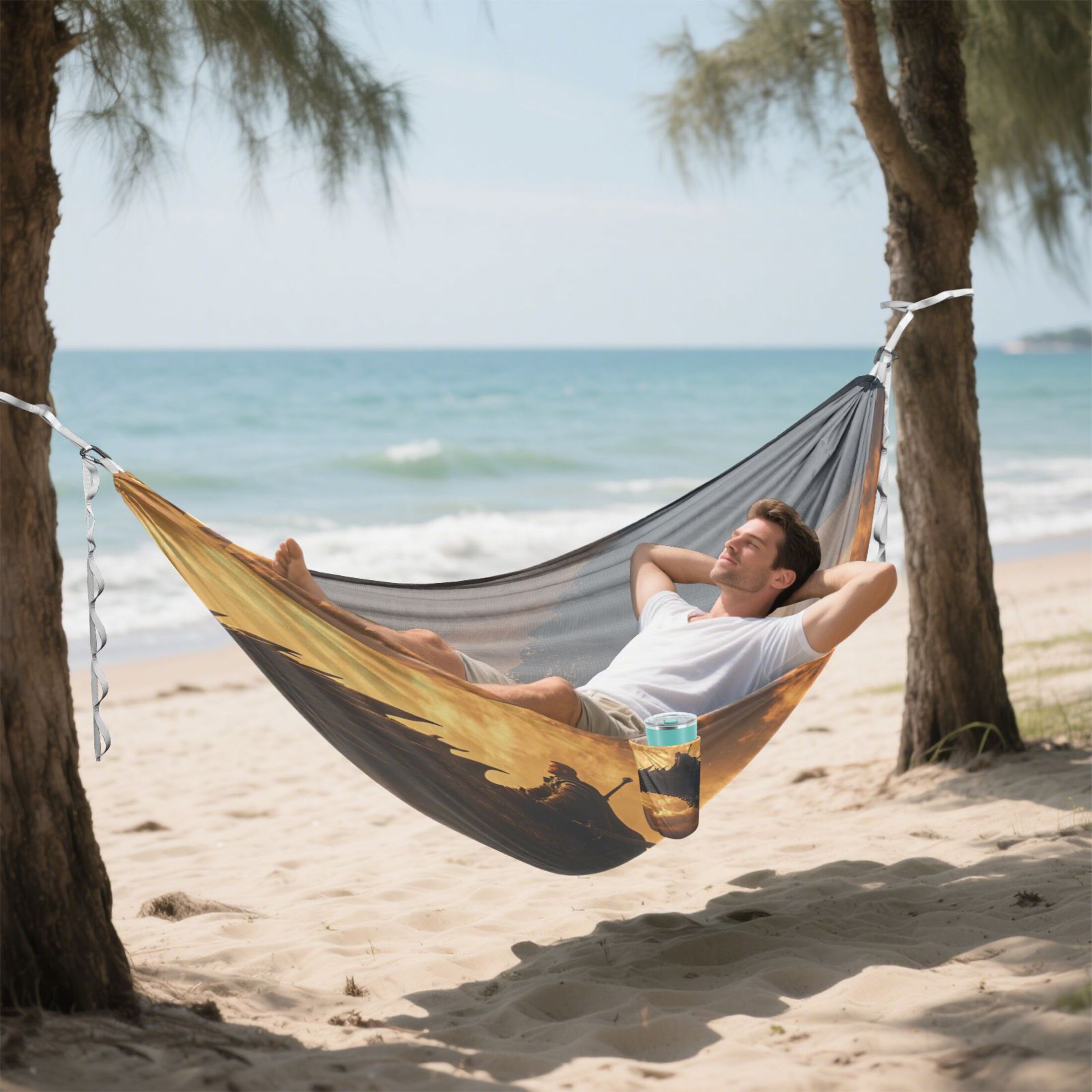 Hammock Camping Hammock Nylon Portable Hammock Travel Camping Hammock Riding A Dragon