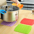 thumbnail image 4 of 6 Pack Silicone Trivet Mat Hot Pot Holder Driying Mat for Hot Dishes, Hot Pots and Hot Pan, Non Slip Heat Resistant Hot Pads, 4 of 5