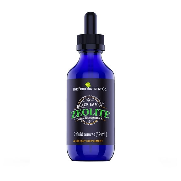 The Food Movement - Black Earth Zeolite with Humic Fulvic Acids - 2oz