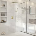 thumbnail image 2 of CASAINC 2-Function 10 in.Wall-Mounted Shower System in Brushed Gold, 2 of 10