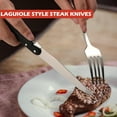 thumbnail image 3 of KitchenTrend 6pcs Steak Knives Set Non-Stick & Rust-Resistant Dinner Knives, with Gift Box, 3 of 8
