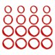 thumbnail image 4 of Anti-Fall Dumbbell Sleeve 16Pcs Non-Slip Dumbbell Protectors Perfect For Home Workout And Gym Sessions Red Color Silicone Material, 4 of 4