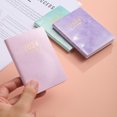 thumbnail image 1 of YAOMOBB Faux Leather Cover Planner A7 2024 English Hardcover Planner Ink Proof with Faux Leather Cover for Pocket Notebook, 1 of 7