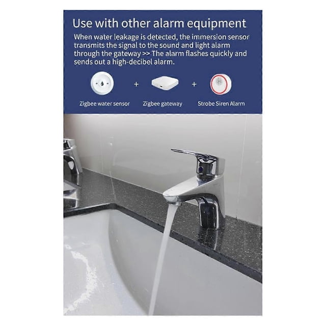 Graffiti Zigbee Flood Sensor Water Sensor Multifunction Flood Sensor