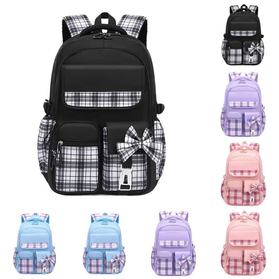 TBWNWG School Backpack for Ages 7-16 Elementary Middle Students Lightweight Large Capacity Double Shoulder Bookbag with Multiple Pockets Daily Commute Casual
