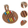 thumbnail image 6 of Baoblaze Golf Tee Pouch Bag Fits All Brands Golf Training Accessories Golf Tee Holder Brown, 6 of 8