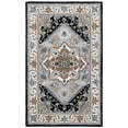 thumbnail image 2 of Safavieh Heritage York Oriental Wool Area Rug, Gray/Navy, 6' x 9', 2 of 11