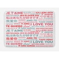 thumbnail image 1 of Love Bath Mat, Emotional Messages in Various World Languages Love Has No Walls Culture Art Theme, Non-Slip Plush Mat Bathroom Kitchen Laundry Room Decor, 29.5 X 17.5 Inches, White Grey Red, Ambesonne, 1 of 2