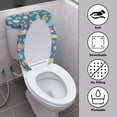 thumbnail image 3 of HELLHERO Easter Fashion for Bathroom Supplies, Adjustable Polyester Round Toilet Lid Dust Cover, Stretch, Fits All Toilet Shapes, Set of 2, 3 of 5