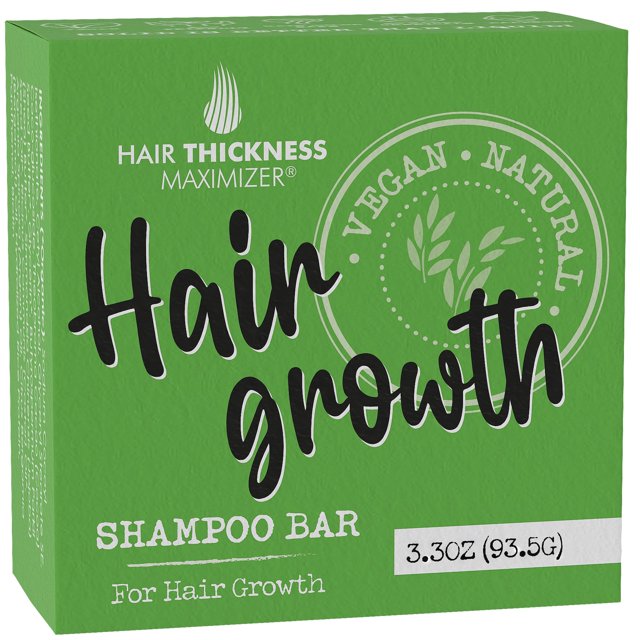 Barra de champú para el crecimiento del cabello, maximizador del grosor del cabello, biotina