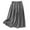 Black, variant on purcolt Women's Plaid Cotton and Linen Skirt Elastic High Waist Skirts A Line Midi Skirt Loose Flowy Swing Skirts