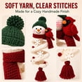 thumbnail image 6 of KRONDO Crochet Christmas Spiral Ornament DIY Kit, 3D Christmas Hanging Decor with Soft Yarn & Ergonomic Hook for Beginner Crafters, 6 of 9