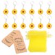 thumbnail image 1 of 12 Sets of Sunflower Keychains Summer Autumn Sunflower Favors Party GIft Tags Gift Bags, 1 of 2