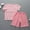 Red, variant on Eltusu Girls Outfit Sets, Short Sleeve Plaid Elastic Waist T-Shirts & Shorts Sets Red Size 1-15 T
