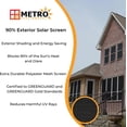 thumbnail image 3 of 90% Phifer Solar Screen Kit - 36-in x 25-ft - Solar Window Screen Roll & Roller Tool - Black, 3 of 8