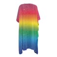 thumbnail image 2 of HELLHERO Cardigan Bathing Suit Cover Up for Summer High Quality Fabrics Breathable Long Kimono Swimsuit Cover Up Rainbow Galaxy, 2 of 6