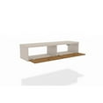 thumbnail image 4 of Manhattan Comfort Liberty Mid Century Modern Home Office Floating Desk, 42.28", Off White and Cinnamon, 4 of 8