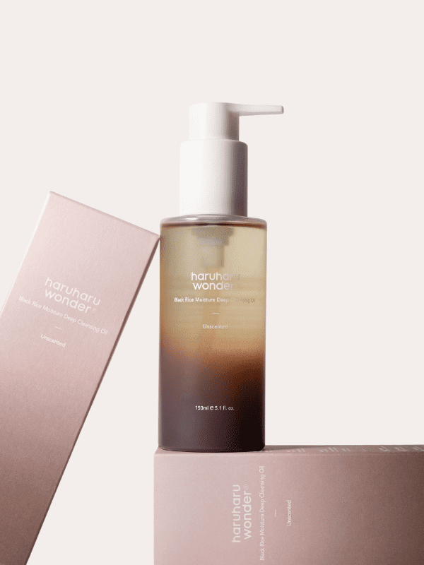 Haruharu Wonder Huile nettoyante en profondeur au riz noir 150 ml