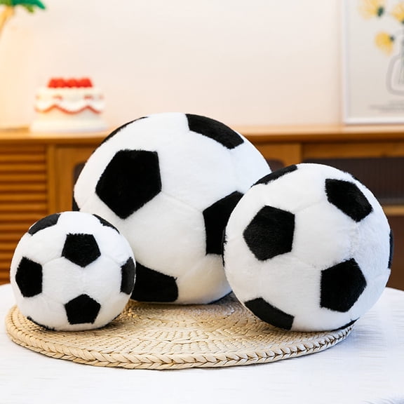 RBCKVXZ 3 Sizes 4.7/6.7/8.7in 2026 Soccer Plush Toy, Soft Football Stuffed Doll, Sports Decor Fan Gift, Fan Souvenir Birthday & Holiday Party Gift for All Ages