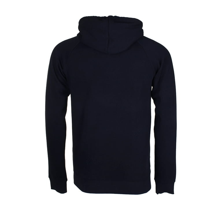 Adidas Men s Trefoil Logo Graphic Pouch Pocket Pullover Hoodie Navy L Walmart