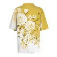 thumbnail image 4 of Fiudx Tops para Mujer Blusa con Botones y Cuello Vuelto de Manga Corta con Estampado Cómodo E Informal para Mujer a La Moda, 4 of 5