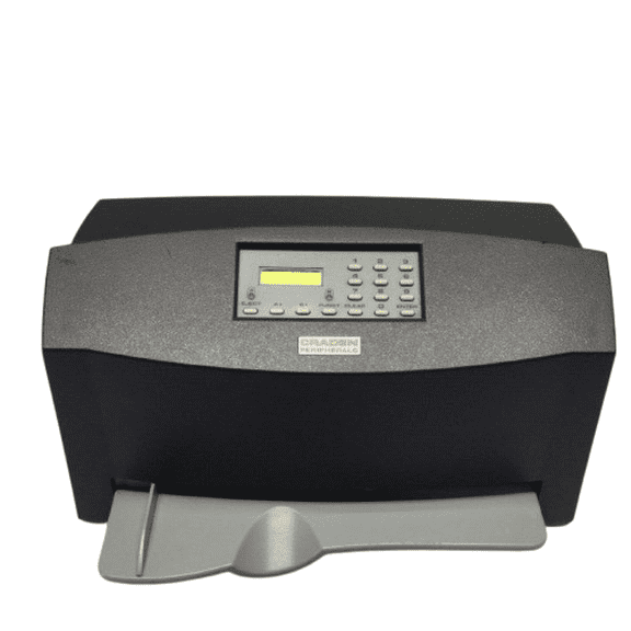 Restored Craden DP9 Dual Serial Passbook Printer  High-Speed Monochrome Printing for Banking & Financial Applications (Refurbished)