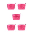 thumbnail image 3 of Baohd Expandable Purse Organiser With Zip Closure Convenient Storage For Handbag Waterproof Nylon Bag Cloth Storage Organiser rose red 5Set, 3 of 6