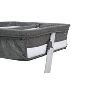 Delta Grey Bedside Baby Bassinet Bedside Sleeper For Twins